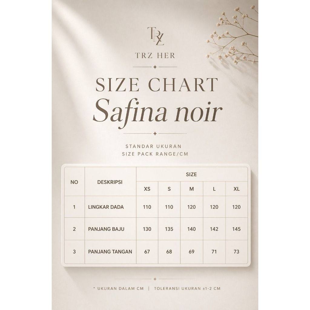 TRZ - Safina Noir Abaya