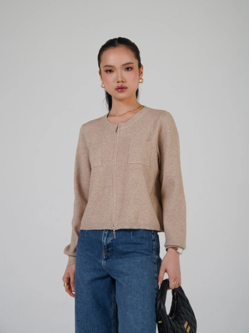 Image of PAYUBGT Atasan Cardigan Rajut  Knit Outer Atasan Wanita Lengan Panjang Jenny Jacket
