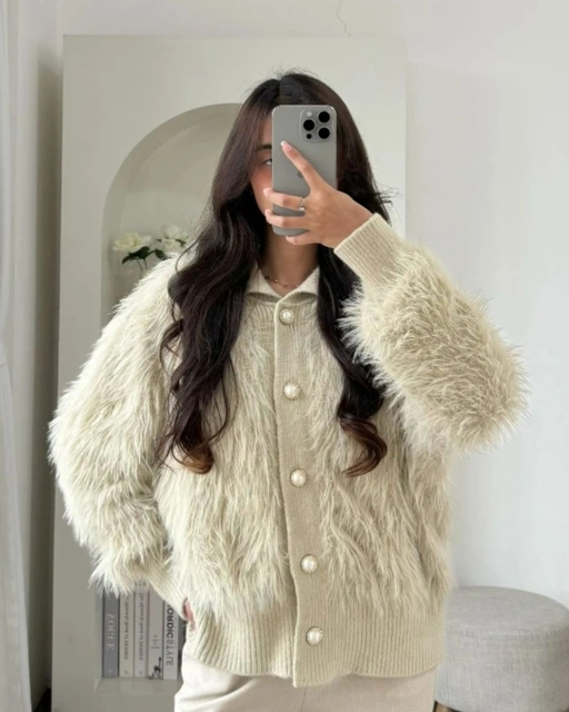 Image of PAYUBGT - Jaket Bulu Wanita  Misha Jacket Outer Bulu Atasan Wanita