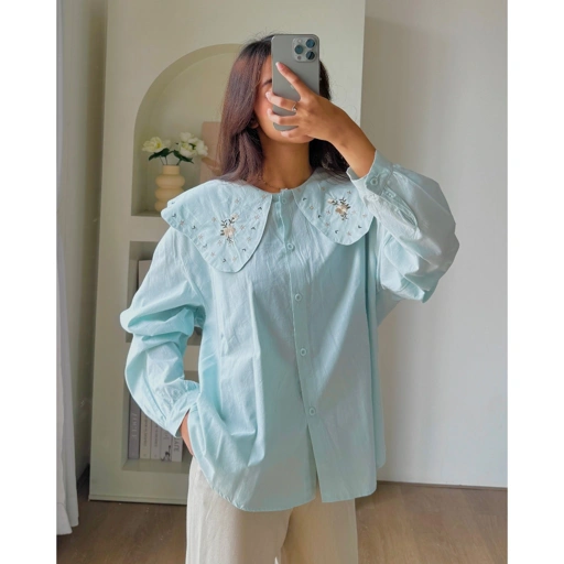 Image of PAYUBGT - Blouse Wanita Lengan Panjang Korean Top Agnese Blouse