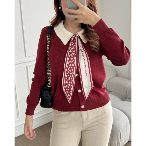 Image of PAYUBGT - Sweater Rajut  Youngni Knited Outer Sweater Rajut Atasan Wanita