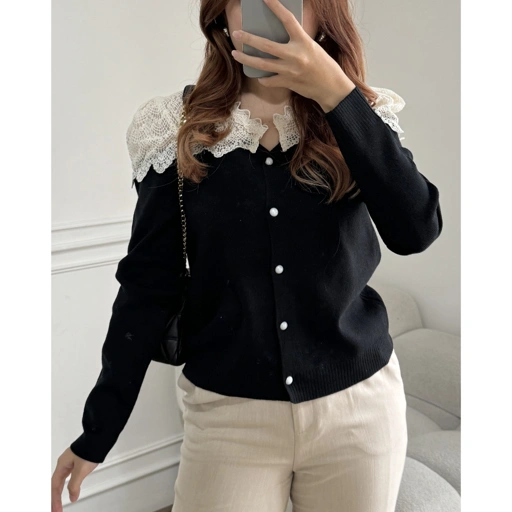 Image of PAYUBGT Atasan Cardigan Rajut  Knit Outer Atasan Wanita Lengan Panjang Fiona Cardy