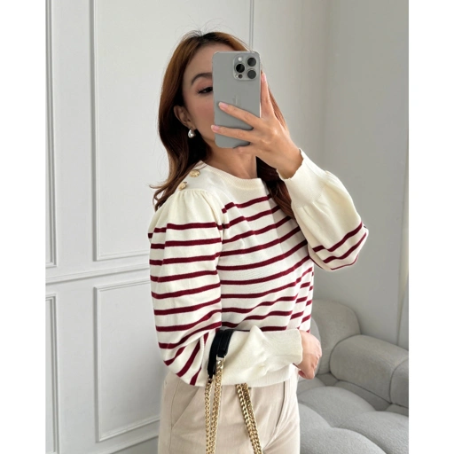 Image of PAYUBGT - Sweater Rajut  Aera Knited Outer Sweater Rajut Atasan Wanita