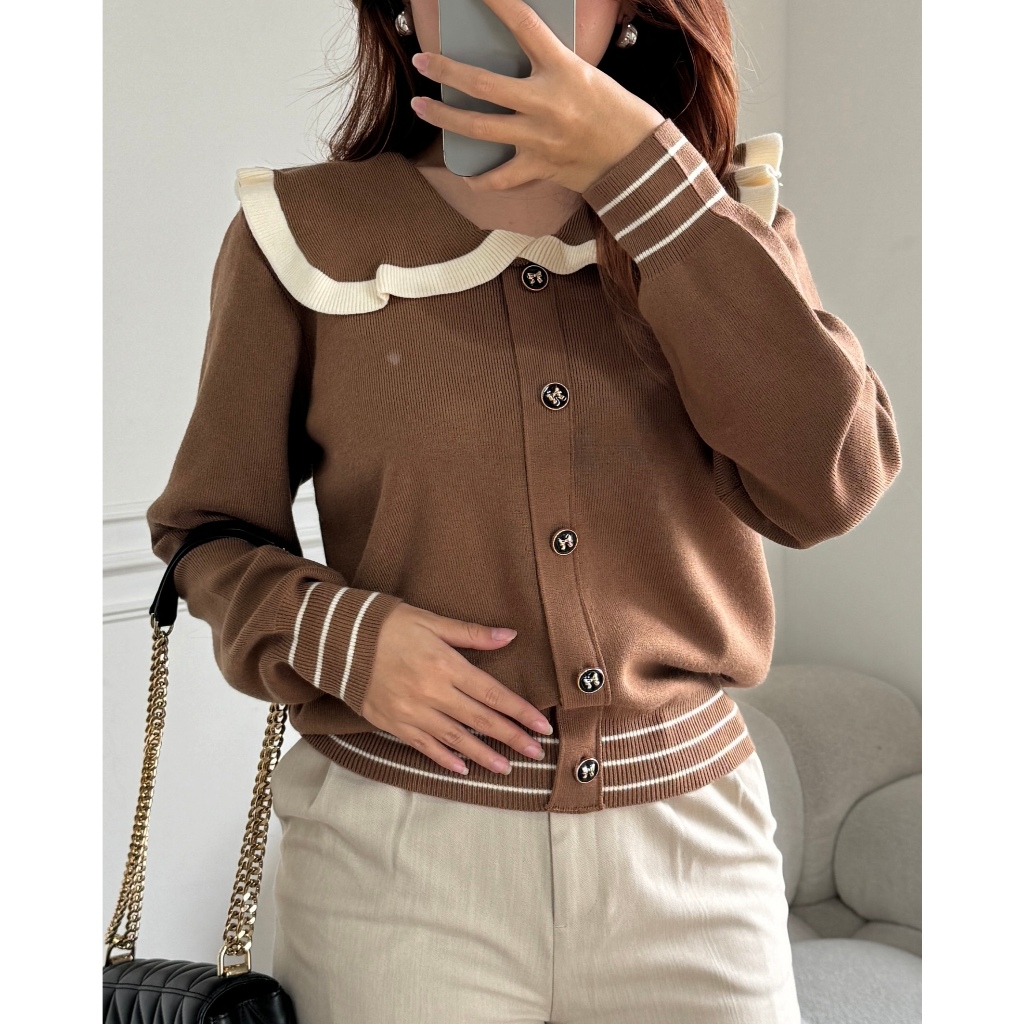 PAYUBGT - Sweater Rajut  Ara Knited Outer Sweater Rajut Atasan Wanita