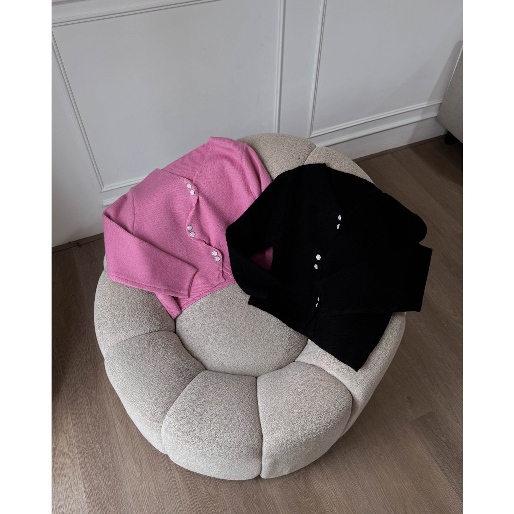 PAYUBGT Cardigan Rajut Knit Outer Rajut Tweed Wanita Elena Cardy