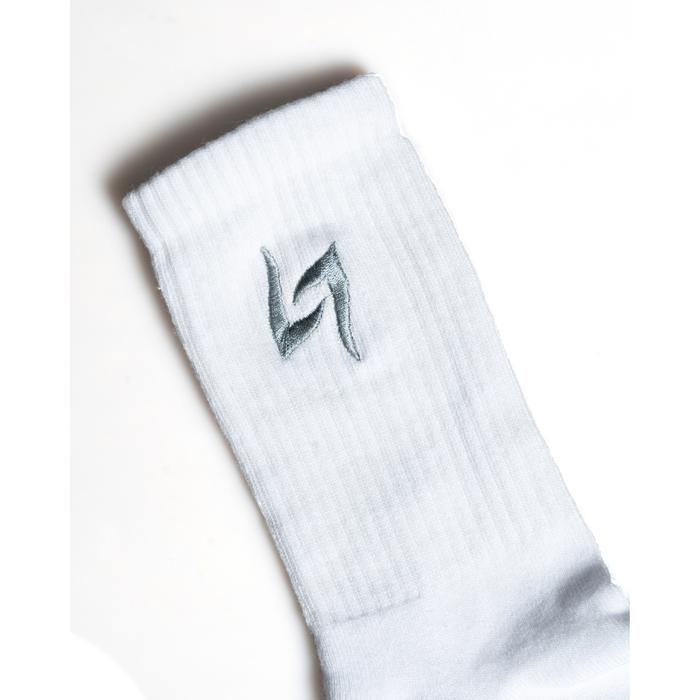 LAWLESS JAKARTA - PSYCH LOGO SOCKS - WHITE