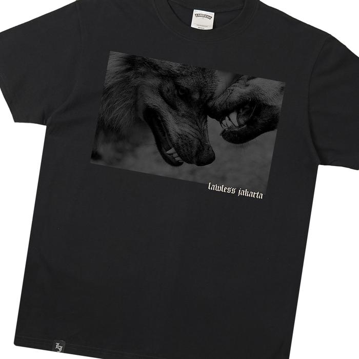 Lawless Jakarta - Wolves Fight Tshirt - Black