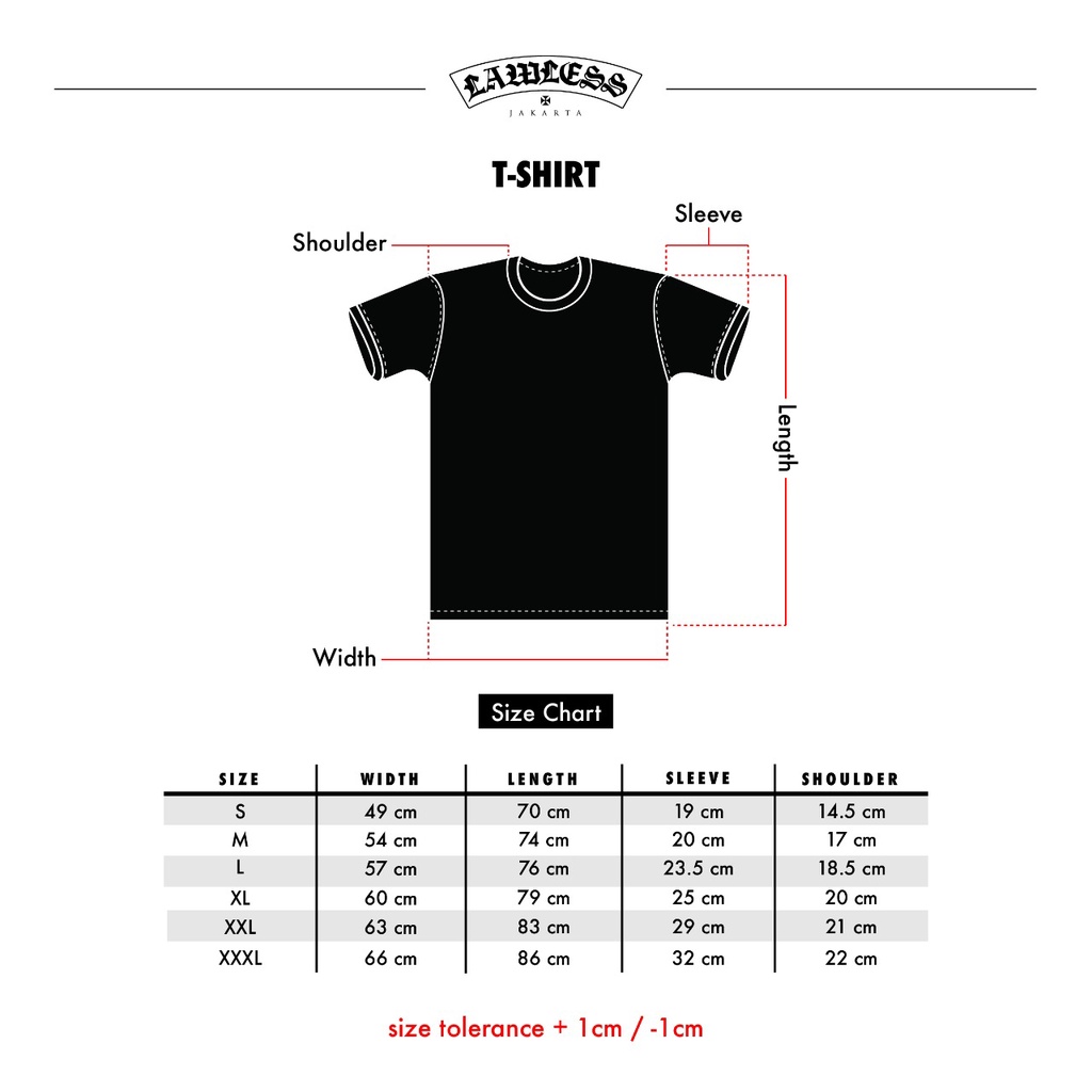 Lawless Jakarta Garage - Poser Tshirt - Black