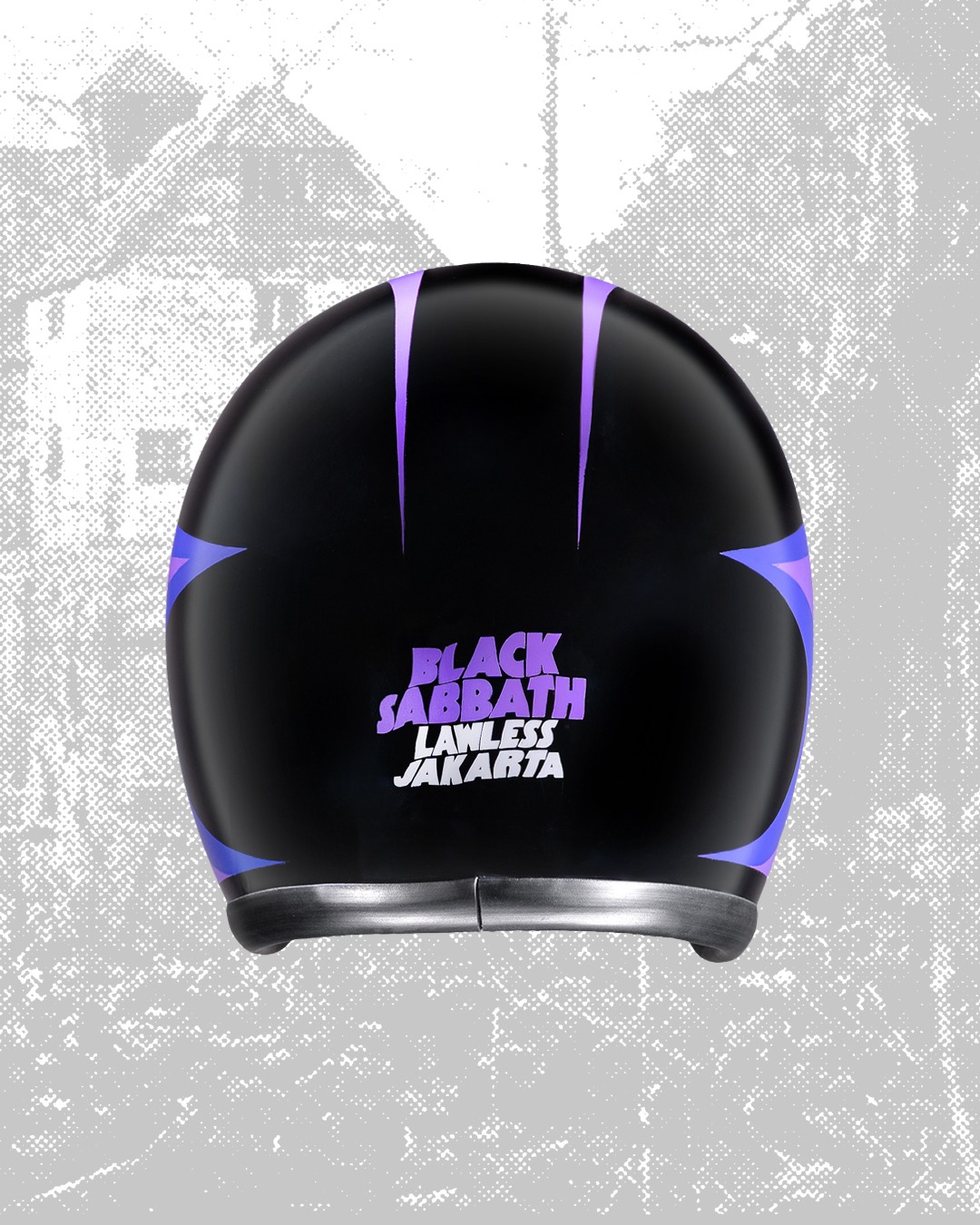 Black Sabbath x Lawless Jakarta - Master of Reality Logo Type - Helmet