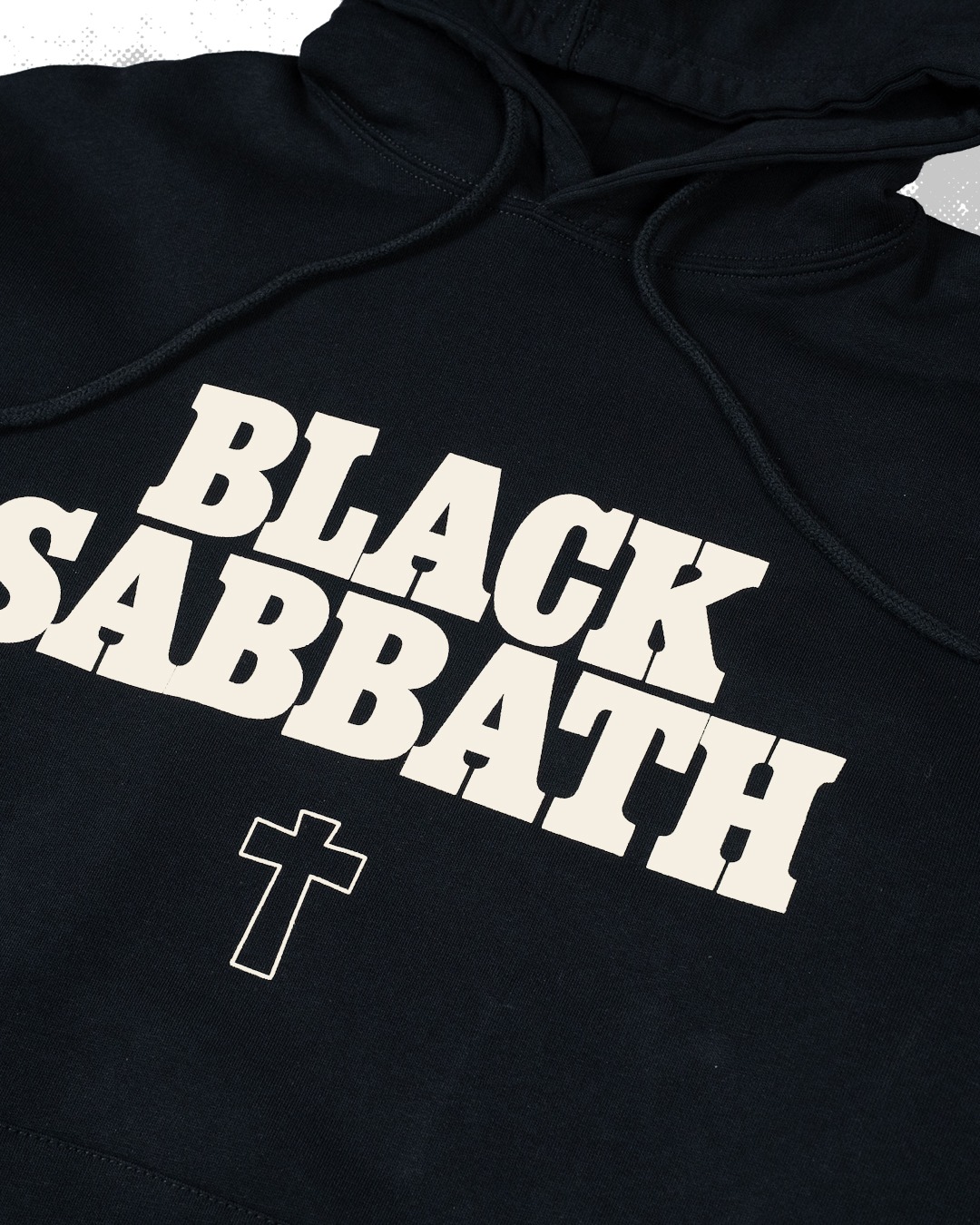 Black Sabbath X Lawless Jakarta - Type Cross Pullover Hoodie - Black