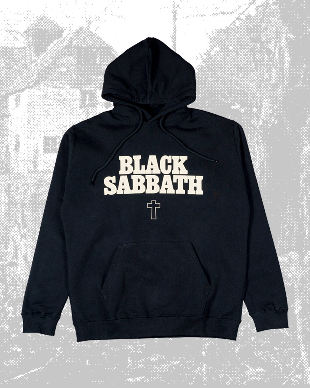 Black Sabbath X Lawless Jakarta - Type Cross Pullover Hoodie - Black