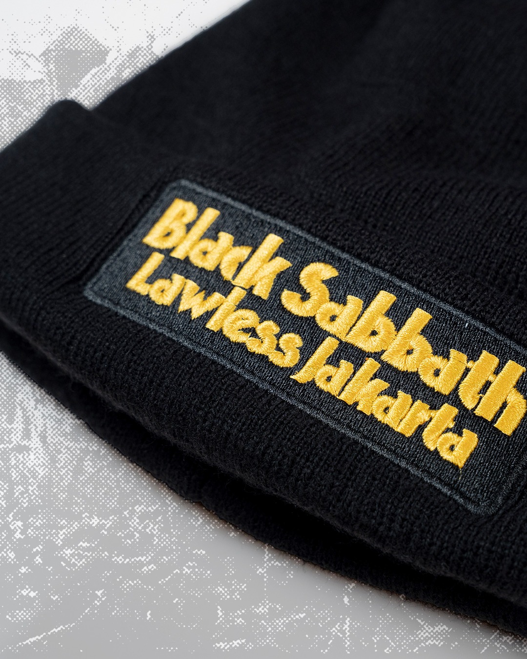 Black Sabbath X Lawless Jakarta - Vol.4 Logo Type Beanie - Black