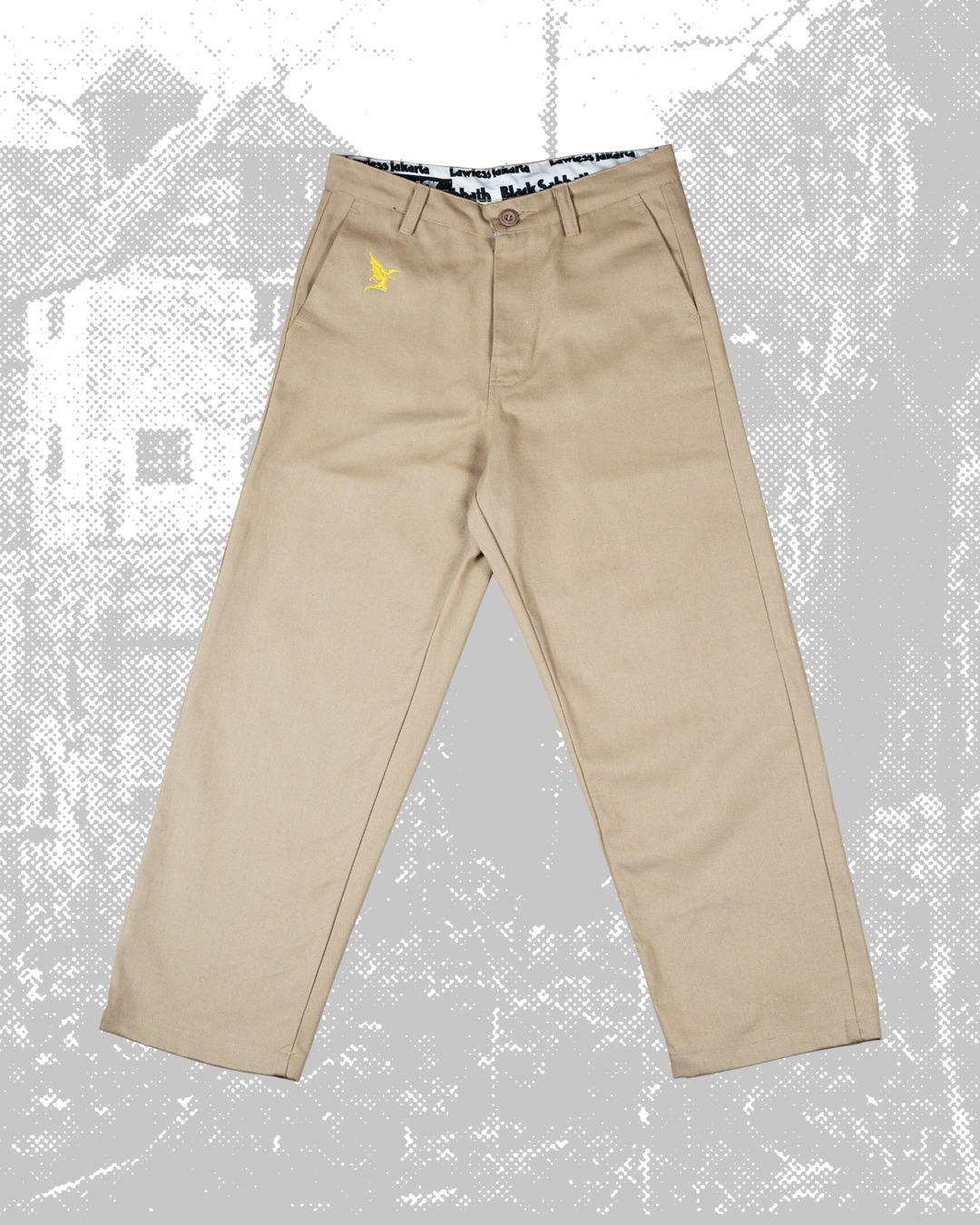 Black Sabbath X Lawless Jakarta - Vol. 4 Logo Type Chino Pants - Khaki