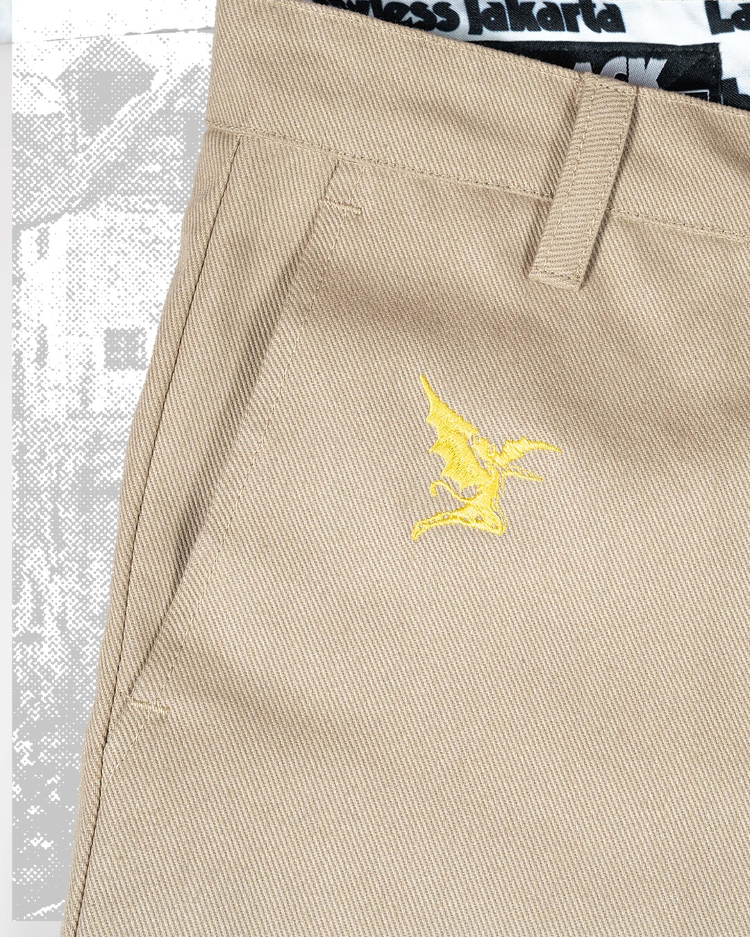 Black Sabbath X Lawless Jakarta - Vol. 4 Logo Type Chino Pants - Khaki