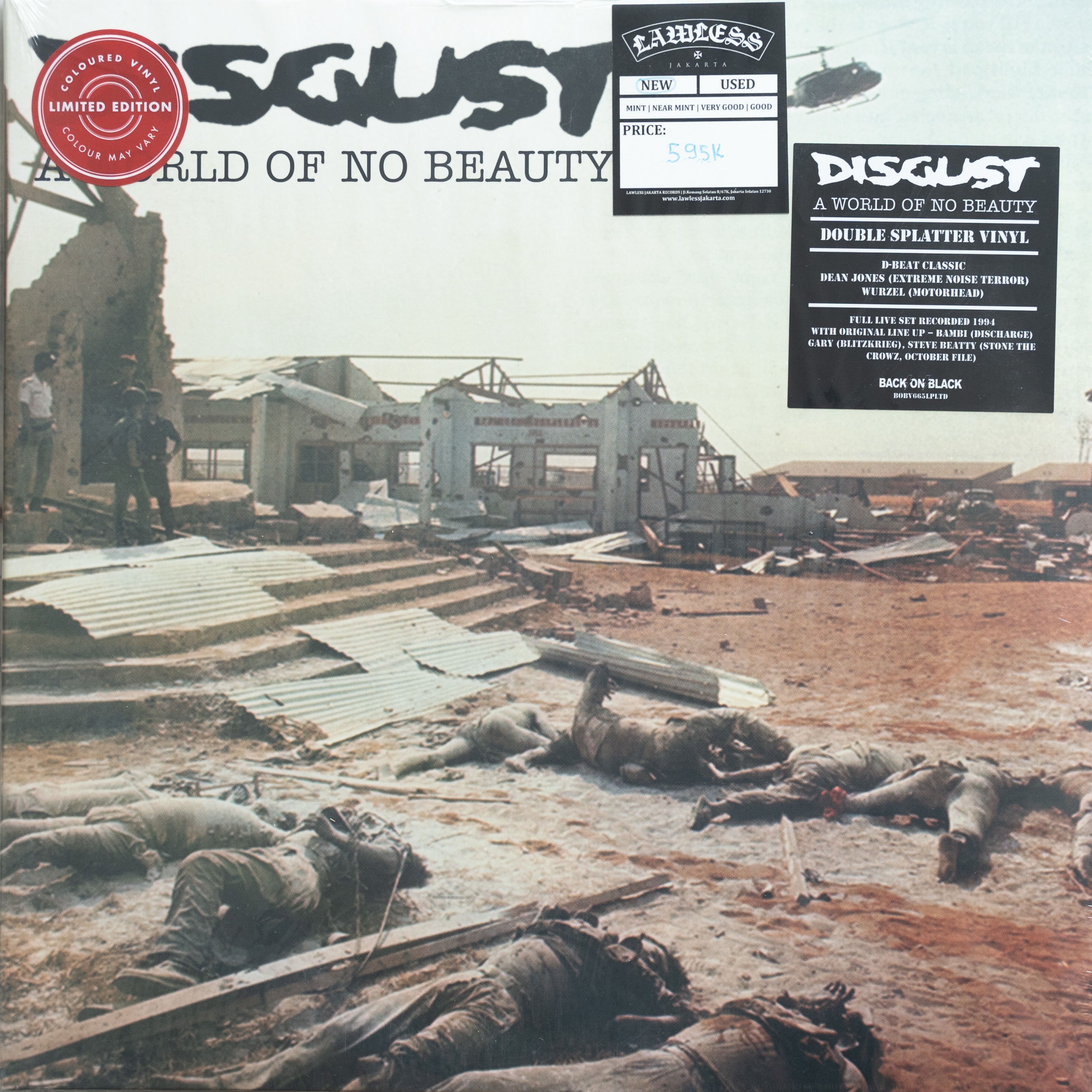 DISGUST - A World Of  No Beauty LP - Vinyl