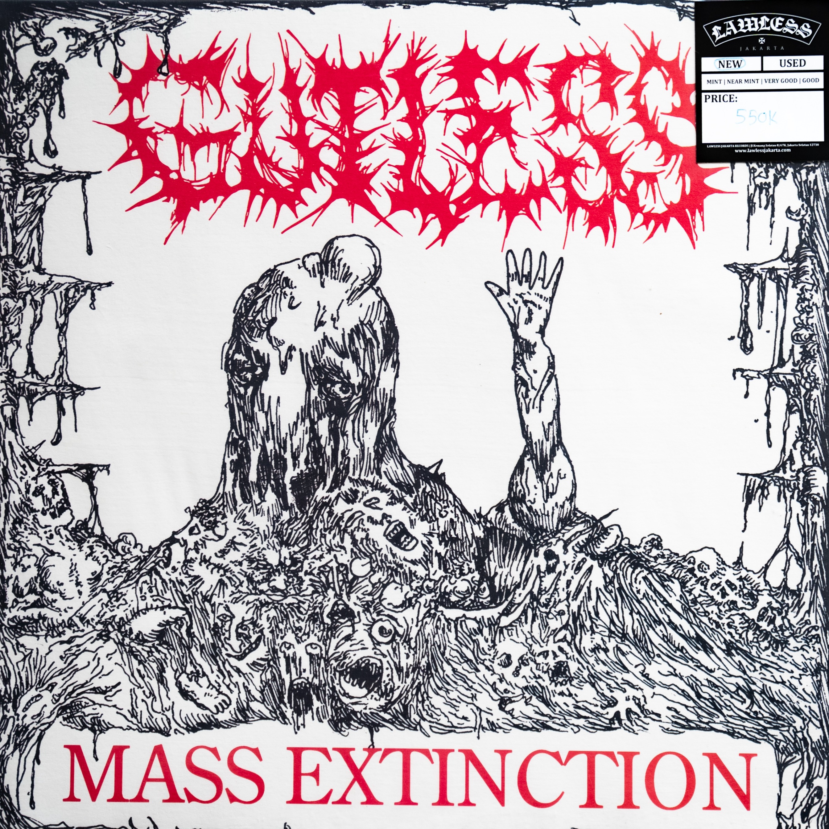 GUTLESS - Mass Extinction LP - Vinyl