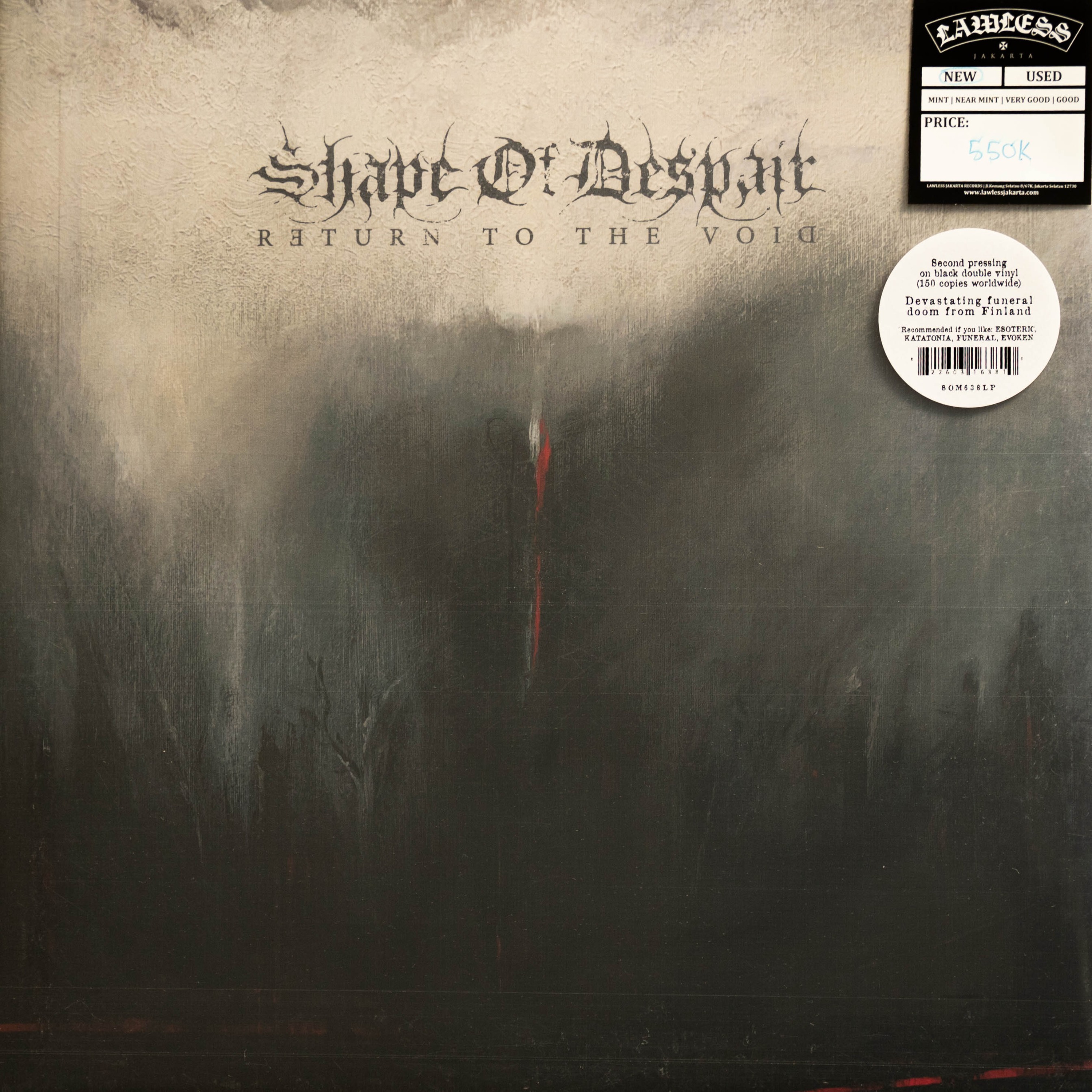 SHAPE OF DESPAIR - Return To The Void LP - Vinyl