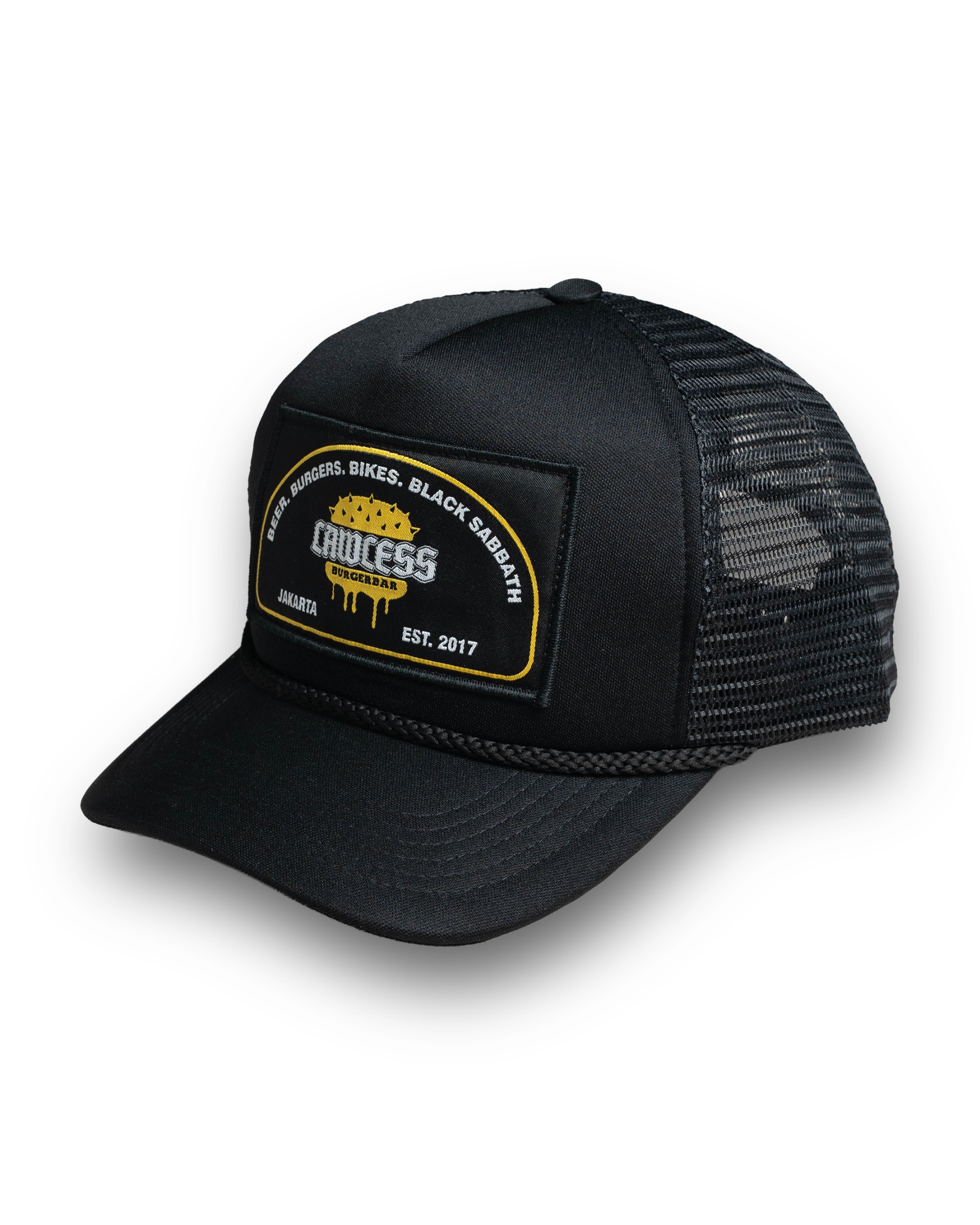 Lawless Burgerbar - Crew Patch Trucker - Black