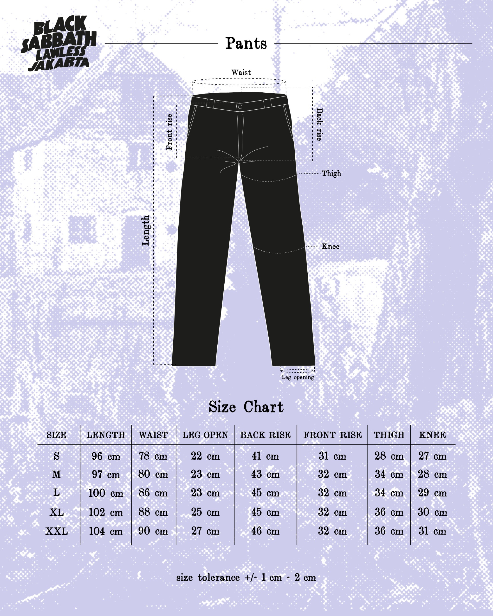 Black Sabbath X Lawless Jakarta - Vol. 4 Logo Type Chino Pants - Khaki