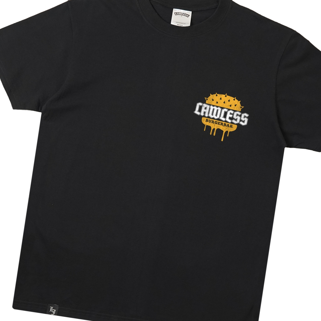 Lawless Burgerbar - Healthy Food Sucks T-shirt - Black