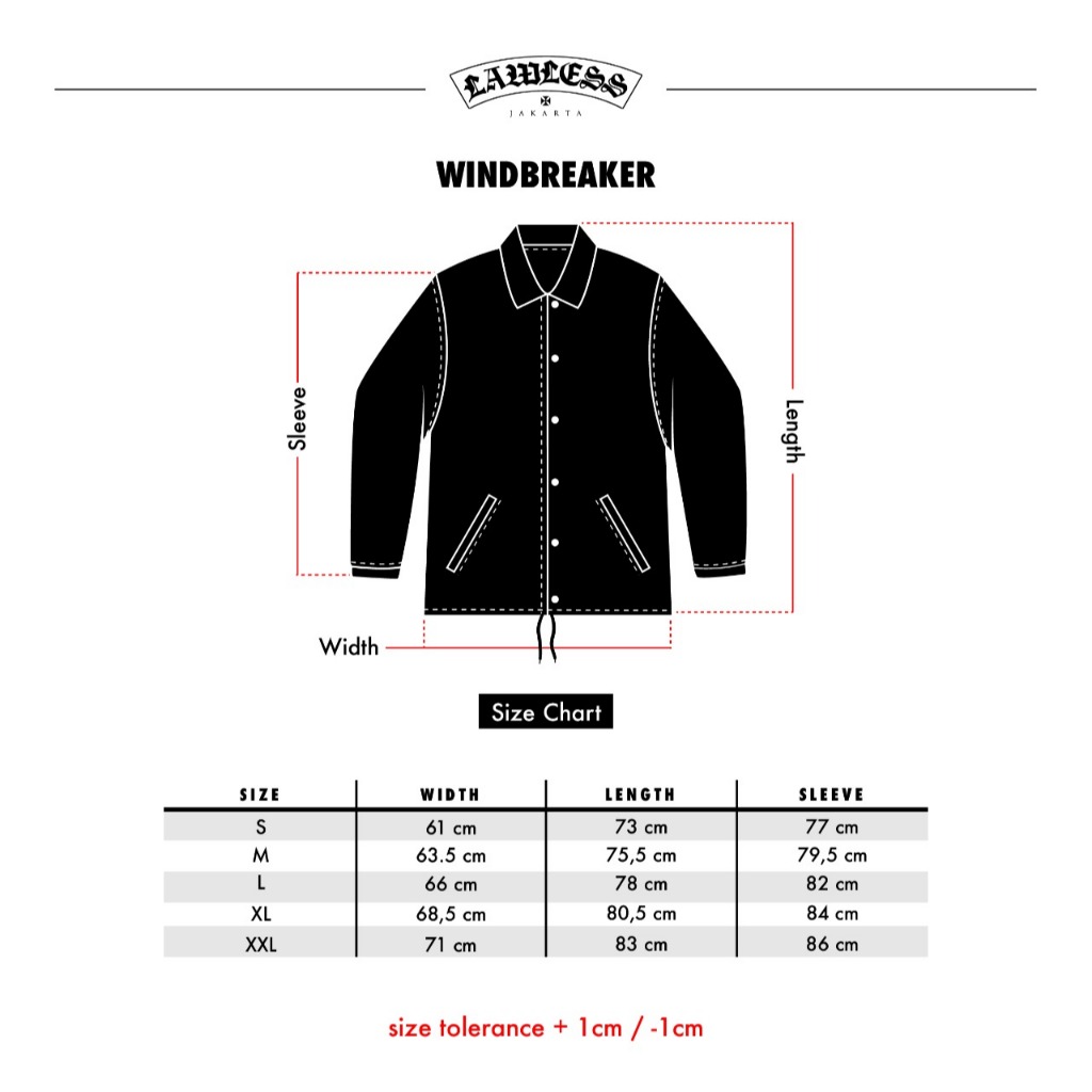 Lawless Jakarta Garage - Built It Windbreaker - Black