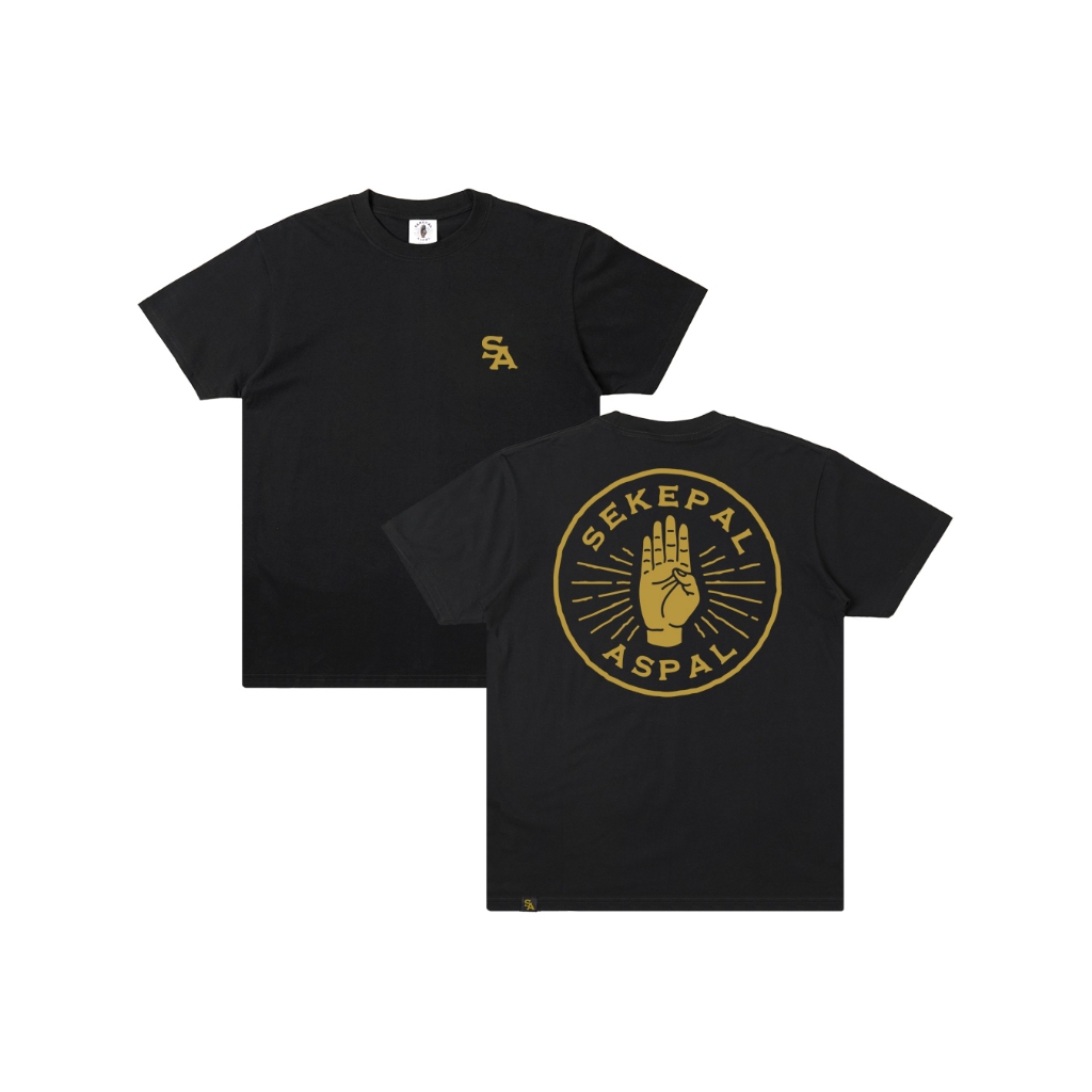 Sekepal Aspal - Goldstack T-shirt - Black