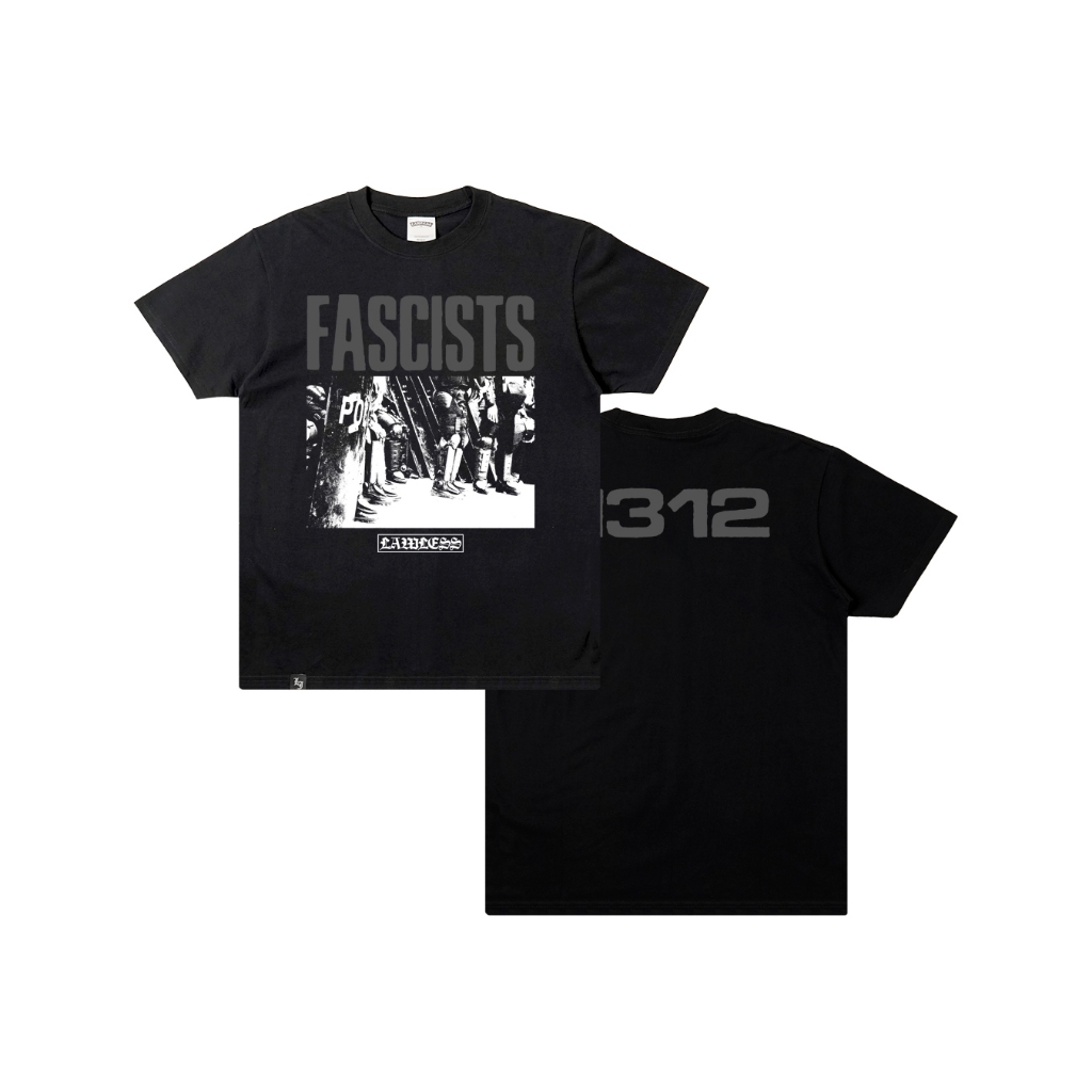 Lawless Jakarta - Fascists T-shirt - Black