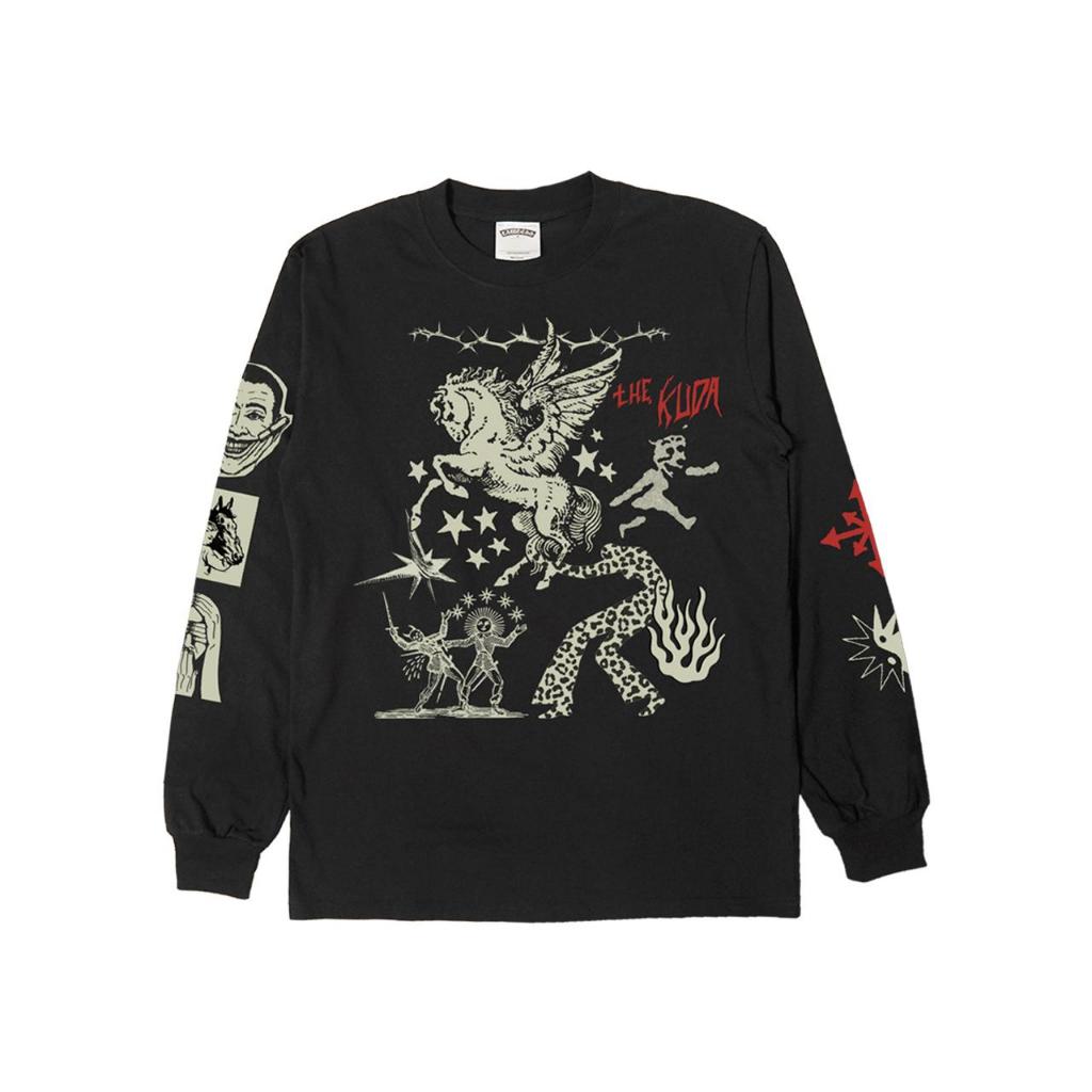 Lawless Jakarta Records - The Kuda - Pegasus Longsleeve - Black