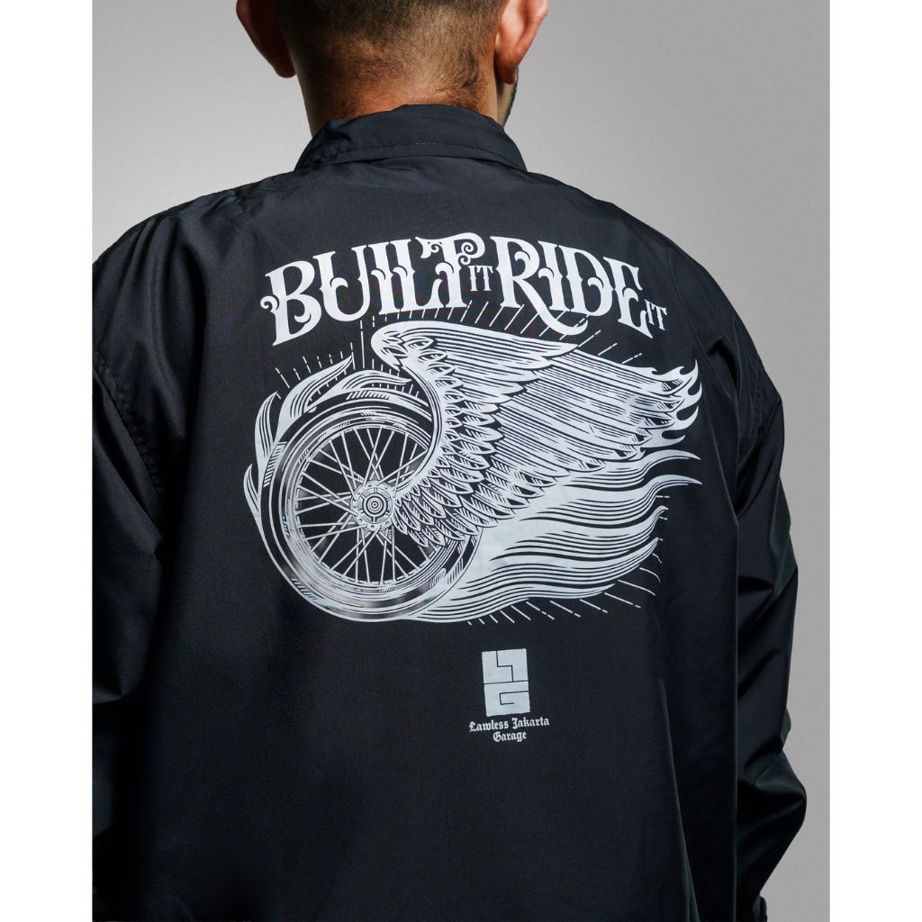 Lawless Jakarta Garage - Built It Windbreaker - Black