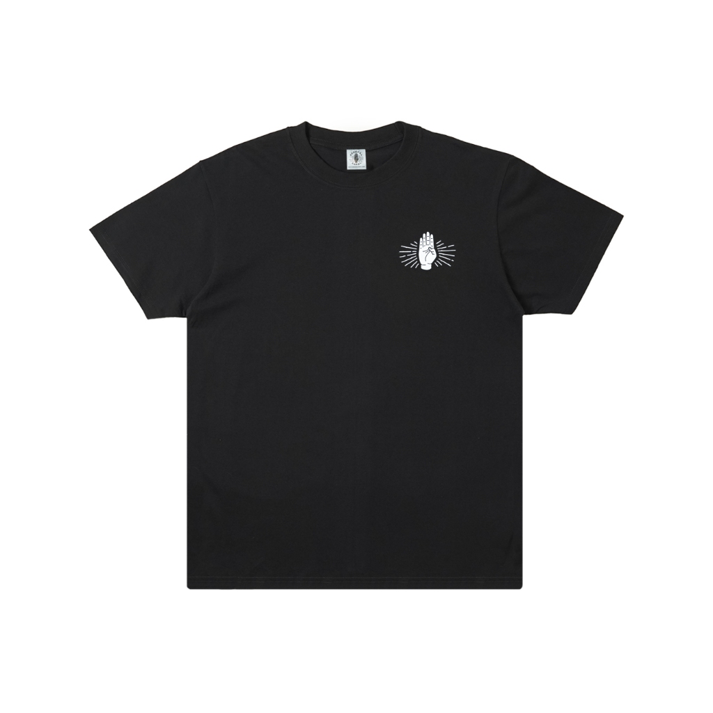 Sekepal Aspal - Hand Logo 10Th Anniversary Edition T-shirt - Black/White