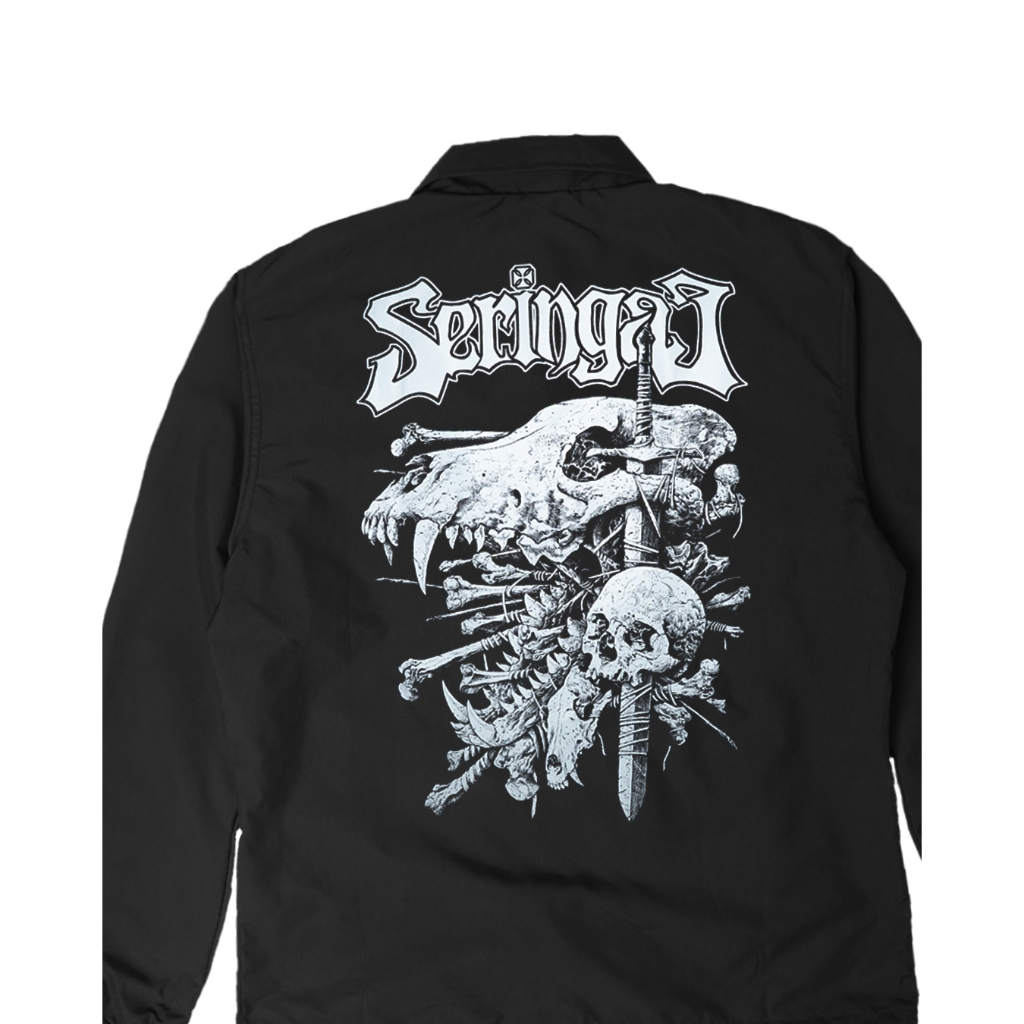 Seringai x Jager - Teiko No Okami Windbreaker - Black