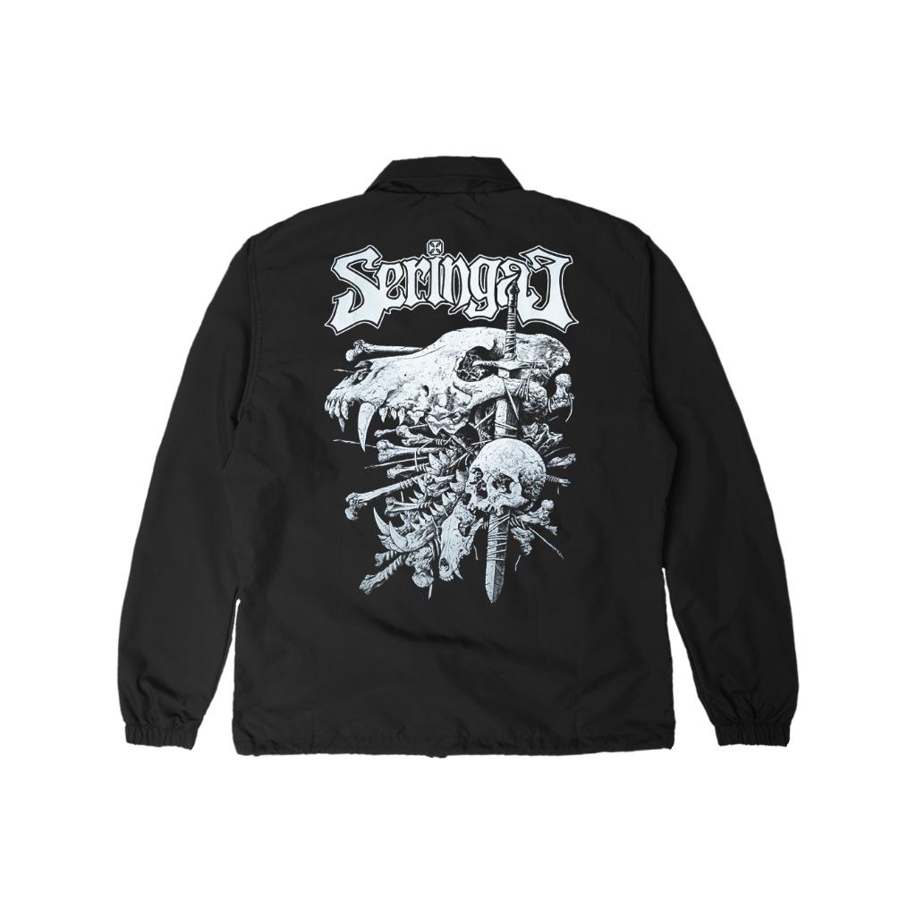 Seringai x Jager - Teiko No Okami Windbreaker - Black
