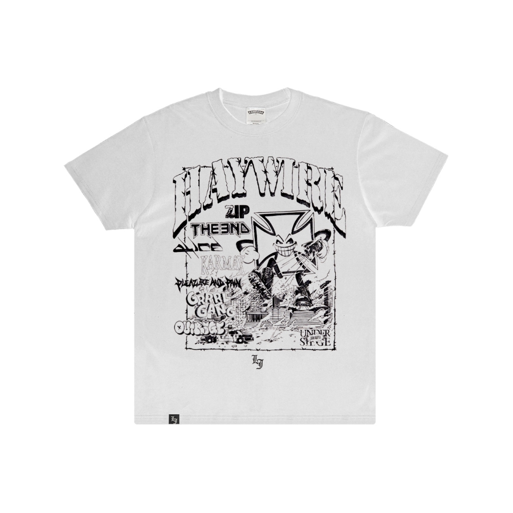 Lawless Jakarta Records - Haywire Live In Jakarta 2026 Tshirt - White