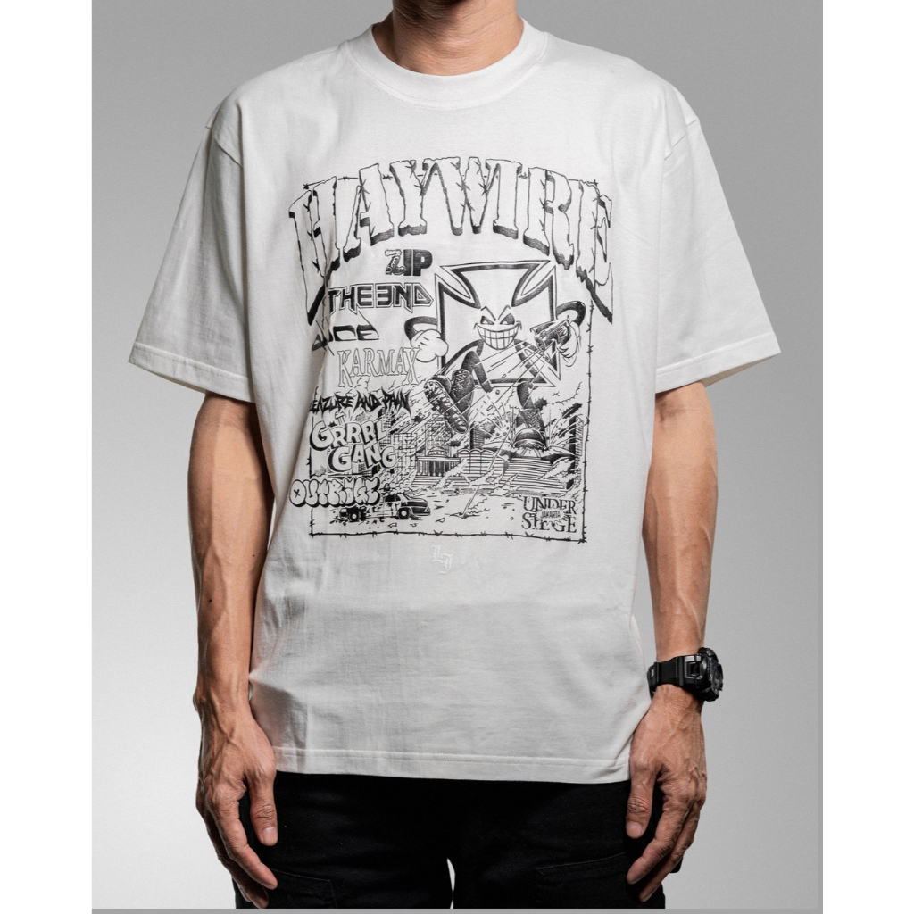 Lawless Jakarta Records - Haywire Live In Jakarta 2026 Tshirt - White