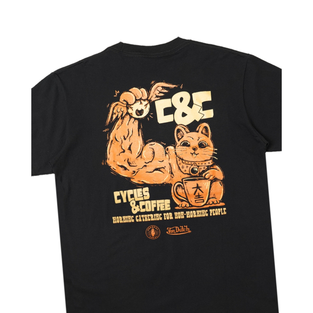 Sekepal Aspal - Cycles & Coffee #3 T-shirt - Black