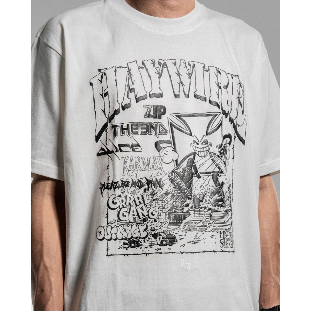 Lawless Jakarta Records - Haywire Live In Jakarta 2026 Tshirt - White