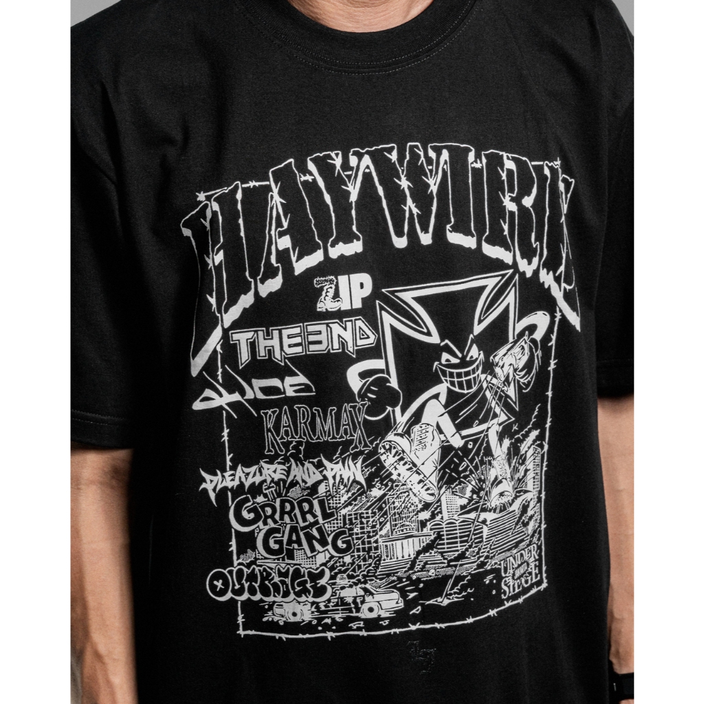 Lawless Jakarta Records - Haywire Live In Jakarta 2026 Tshirt - Black