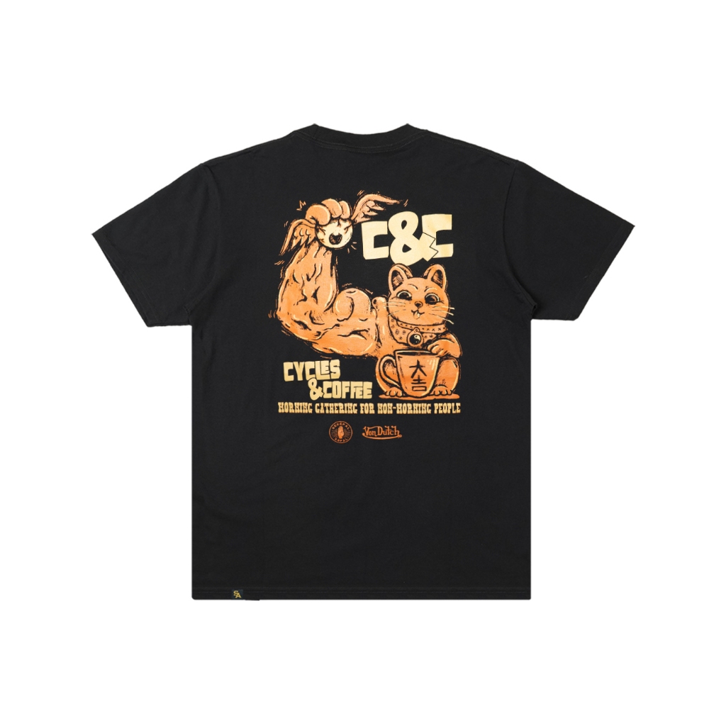 Sekepal Aspal - Cycles & Coffee #3 T-shirt - Black