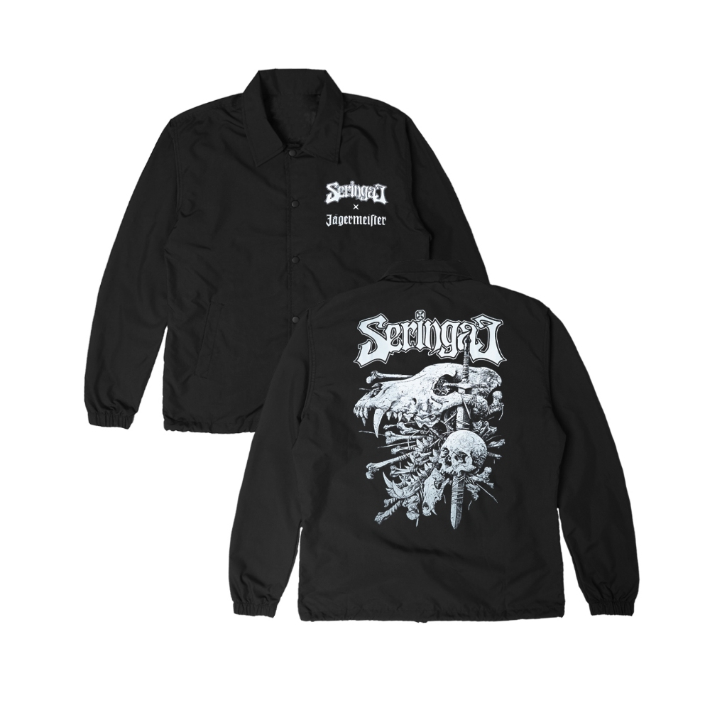 Seringai x Jager - Teiko No Okami Windbreaker - Black