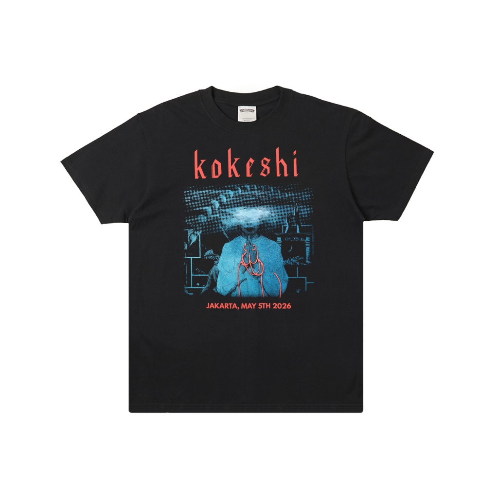 Lawless Jakarta Records - Kokeshi Live In Jakarta 2026 T-shirt - Black