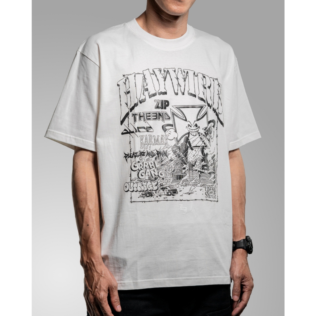 Lawless Jakarta Records - Haywire Live In Jakarta 2026 Tshirt - White