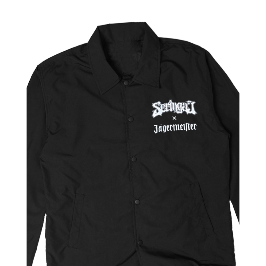 Seringai x Jager - Teiko No Okami Windbreaker - Black