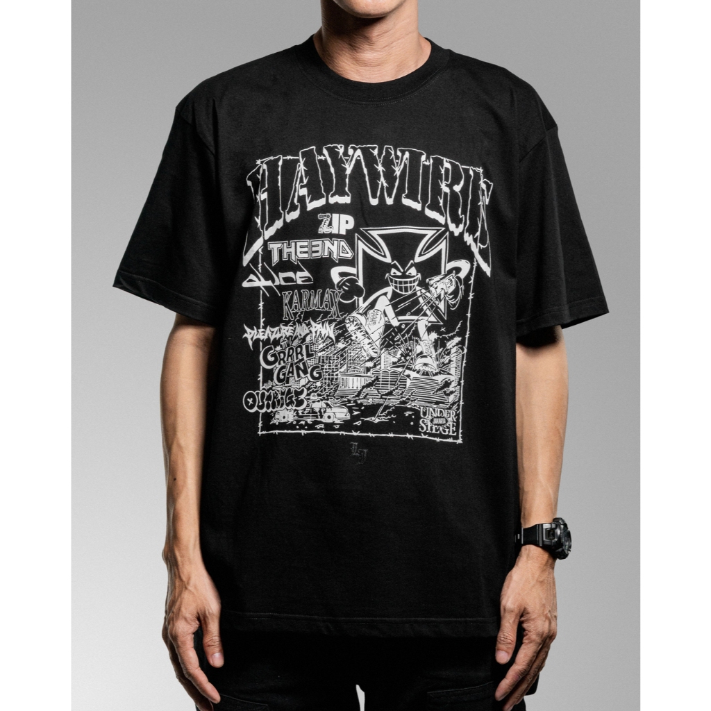 Lawless Jakarta Records - Haywire Live In Jakarta 2026 Tshirt - Black