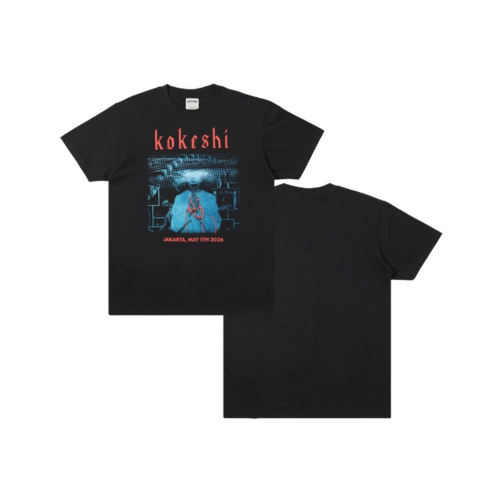Lawless Jakarta Records - Kokeshi Live In Jakarta 2026 T-shirt - Black