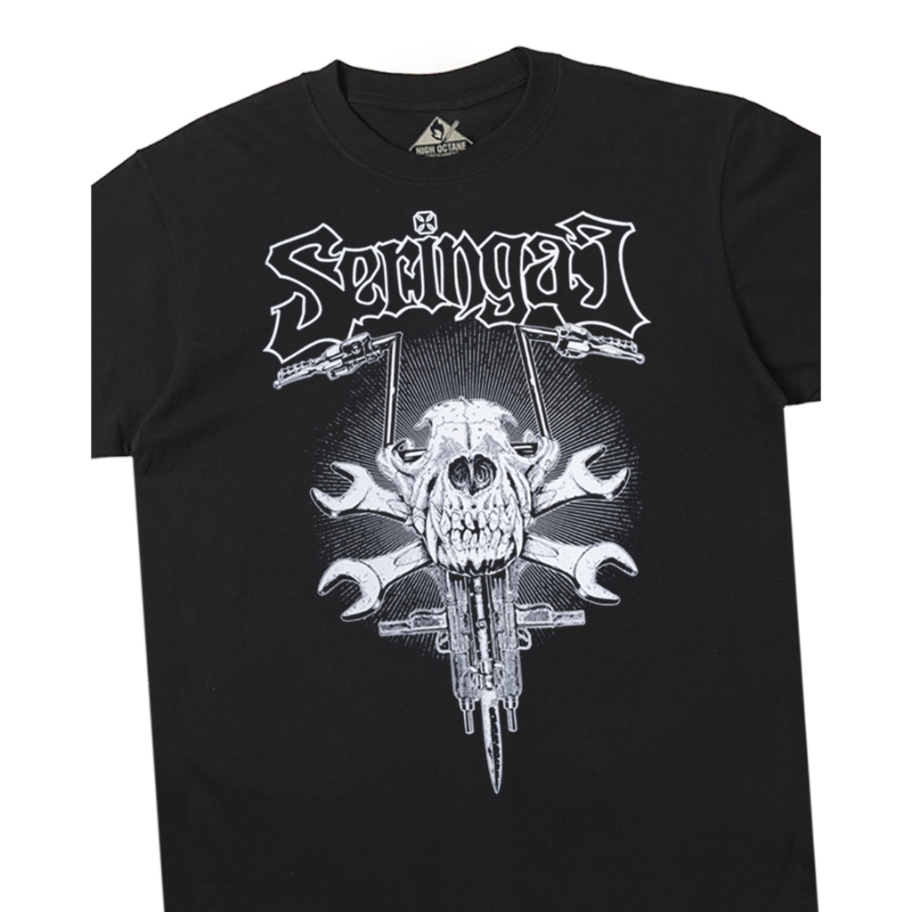 Seringai - Wolf Skull Riser T-Shirt - Black