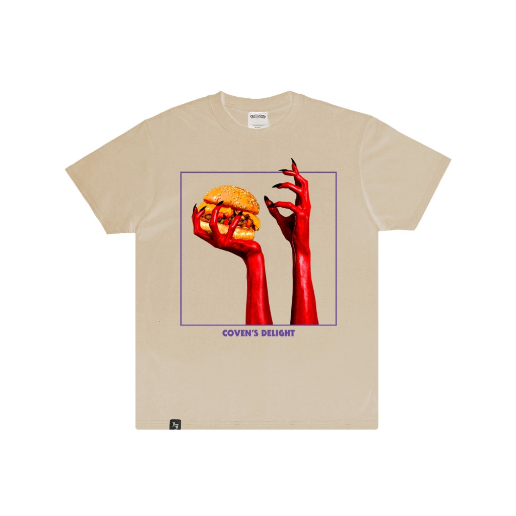 Lawless Burgerbar - Coven's Delight T-shirt - Cream