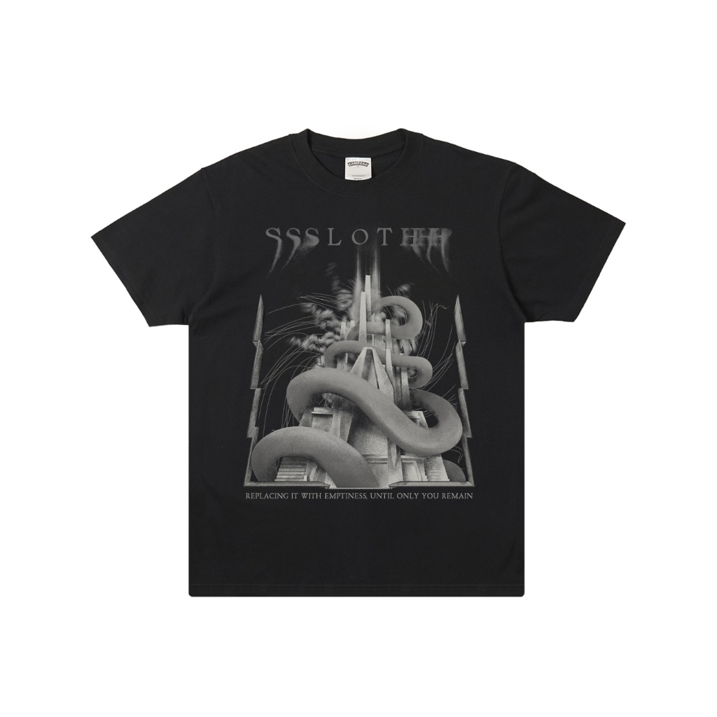 Lawless Jakarta Records - Ssslothhh - Serpentine T-shirt - Black