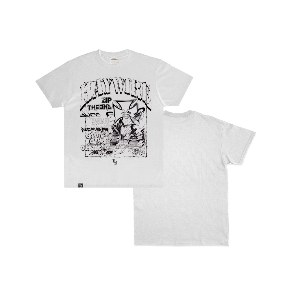 Lawless Jakarta Records - Haywire Live In Jakarta 2026 Tshirt - White