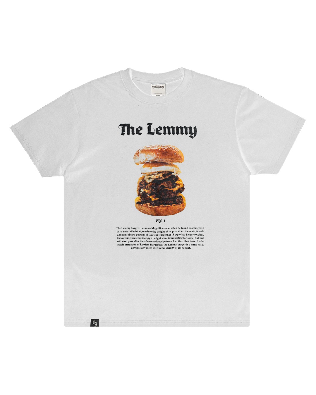 Lawless Burgerbar - Lemmypedia T-shirt - White