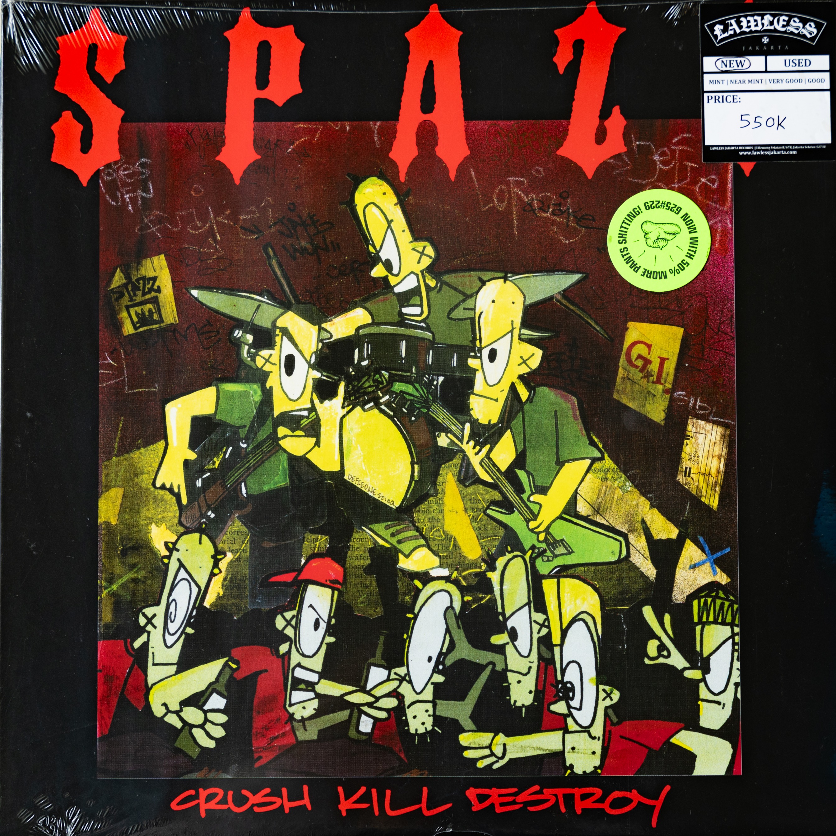 SPAZZ - Crush Kill Destroy LP - Vinyl
